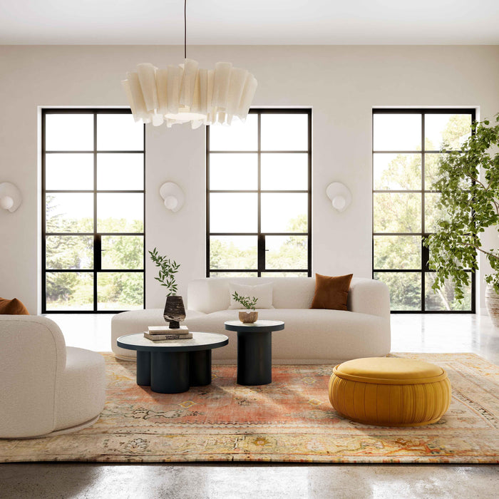 Fickle Cream Boucle 2-Piece Chaise Modular RAF Sofa - UK - Home And Beyond