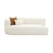 Fickle Cream Boucle Modular LAF Loveseat - UK - Home And Beyond