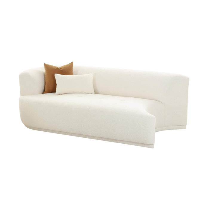 Fickle Cream Boucle Modular LAF Loveseat - UK - Home And Beyond