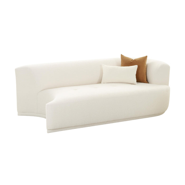 Fickle Cream Boucle Modular RAF Loveseat - UK - Home And Beyond