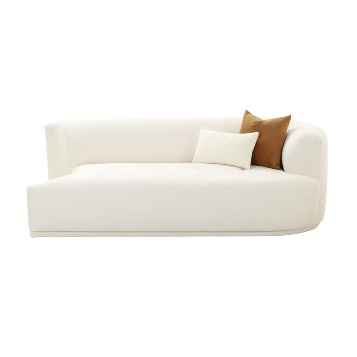 Fickle Cream Boucle Modular RAF Loveseat - UK - Home And Beyond