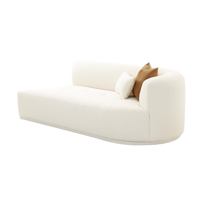 Fickle Cream Boucle Modular RAF Loveseat - UK - Home And Beyond