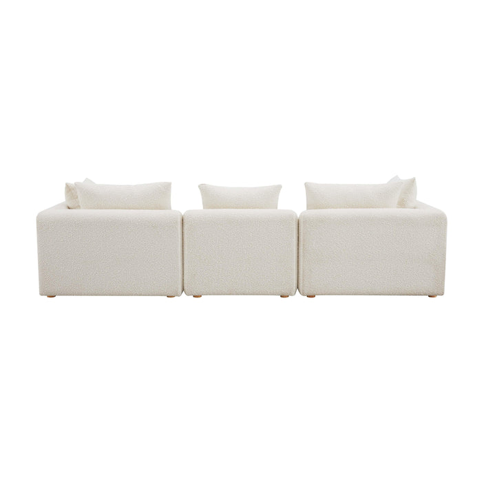 Hangover 112.5" Cream Performance Boucle Sofa