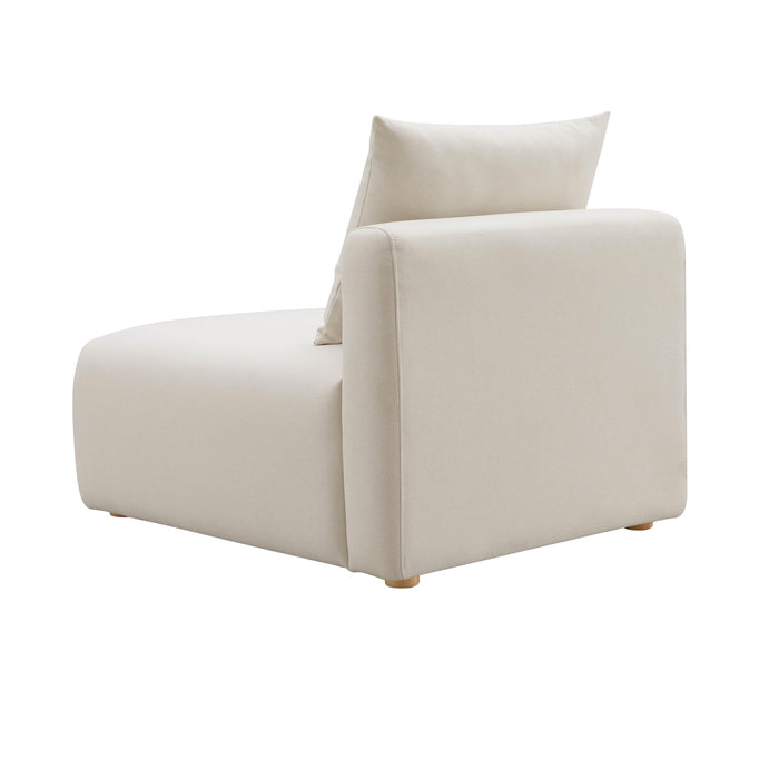 Hangover Cream Performance Linen Modular Armless Chair