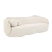 Circe Cream Textured Velvet Sofa - UK - Home And Beyond