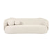 Circe Cream Textured Velvet Sofa - UK - Home And Beyond