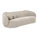 Circe Taupe Textured Velvet Sofa - UK - Home And Beyond