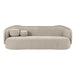 Circe Taupe Textured Velvet Sofa - UK - Home And Beyond