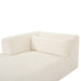 Tarra Fluffy Oversized Cream Corduroy Modular LAF Chaise - UK - Home And Beyond