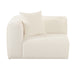 Tarra Fluffy Oversized Cream Corduroy Modular LAF Corner Chair - UK - Home And Beyond