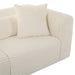 Tarra Fluffy Oversized Cream Corduroy Modular Sofa - UK - Home And Beyond