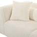 Tarra Fluffy Oversized Cream Corduroy Modular Loveseat - UK - Home And Beyond