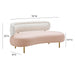 Tischa Cream Boucle & Blush Velvet Sofa - Home And Beyond