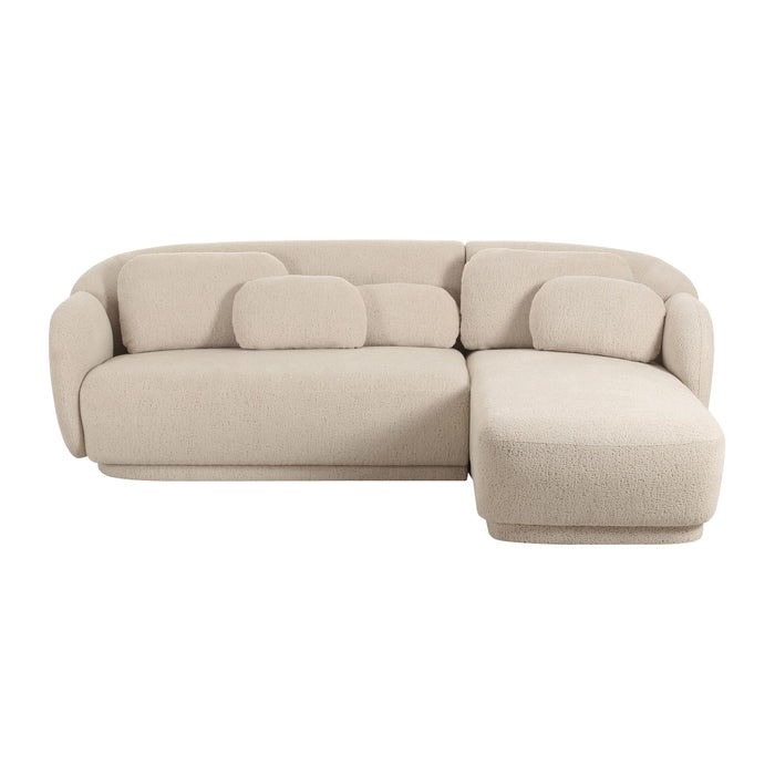 Misty Cream Boucle Sectional - RAF - UK - Home And Beyond