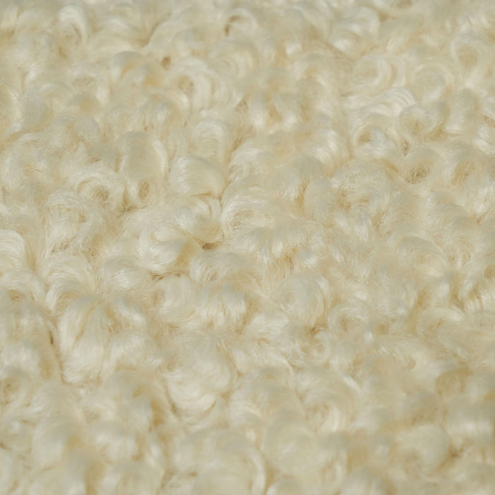 Leonie Beige Faux Shearling 84 inch Sofa - Home And Beyond