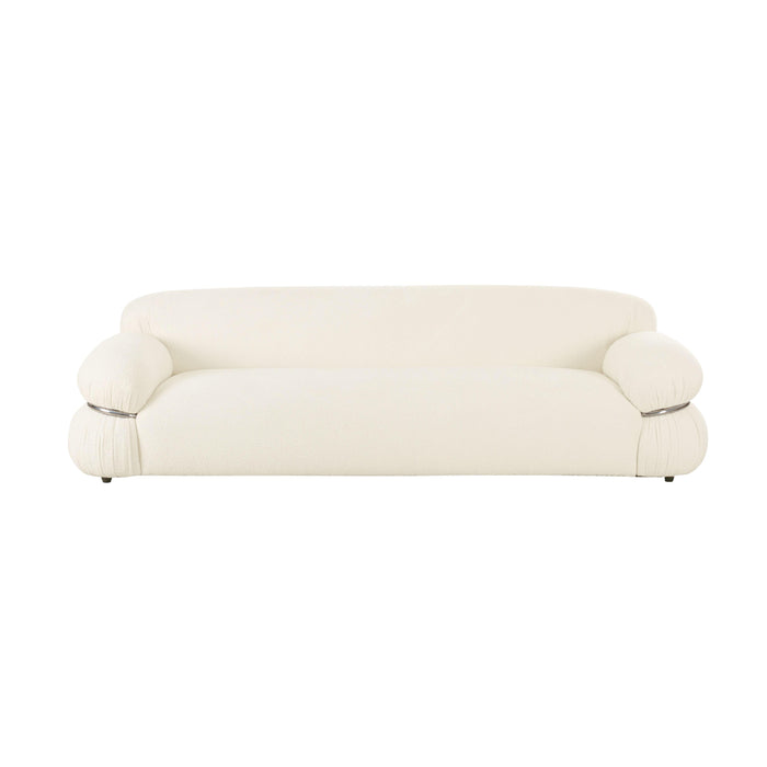 Leyla Cream Boucle Sofa - Home And Beyond