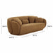 Misty Brown Boucle Sofa - UK - Home And Beyond
