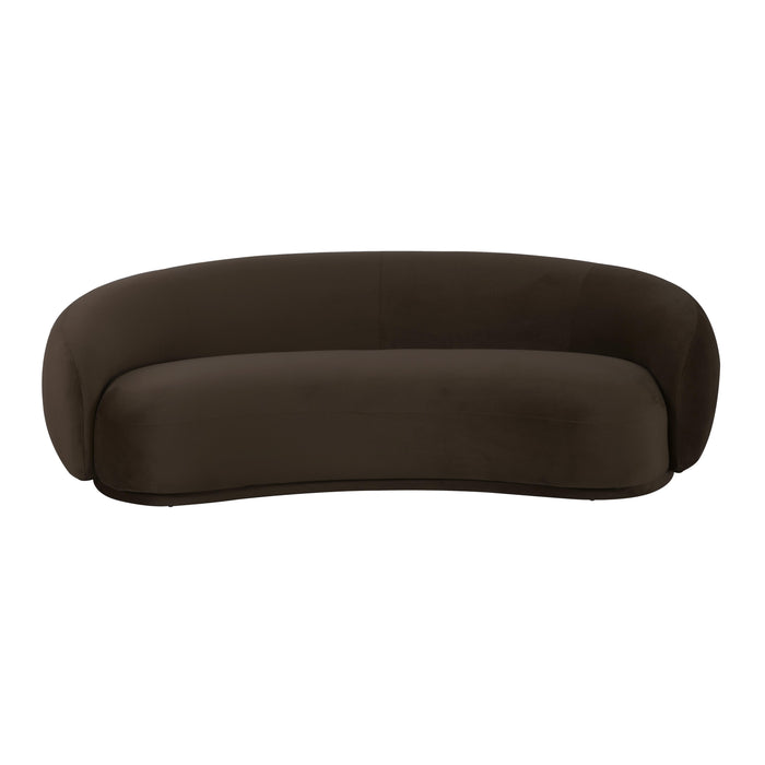 Kendall Chocolate Brown Velvet Sofa - Home And Beyond