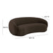 Kendall Chocolate Brown Velvet Sofa - Home And Beyond