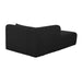 Tarra Fluffy Oversized Black Corduroy Modular LAF Chaise - Home And Beyond