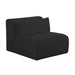 Tarra Fluffy Oversized Black Corduroy Modular Armless Chair - Home And Beyond