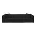 Tarra Fluffy Oversized Black Corduroy Modular Sofa - Home And Beyond