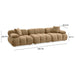 Calliope Cafe Au Lait Performance Velvet Modular Sofa - Home And Beyond