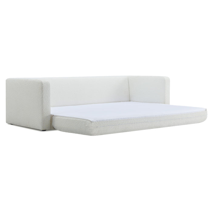 Ryan Cream Boucle Sofa Bed - Home And Beyond