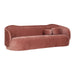 Circe Mauve Textured Velvet Sofa - Home And Beyond