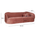 Circe Mauve Textured Velvet Sofa - Home And Beyond