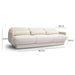 Azalea Cream Velvet Sofa - Home And Beyond