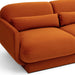 Azalea Rust Orange Velvet Sofa - Home And Beyond