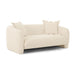 Lou Sandstone Textured Fabric Loveseat - Home And Beyond