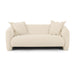 Lou Sandstone Textured Fabric Loveseat - Home And Beyond