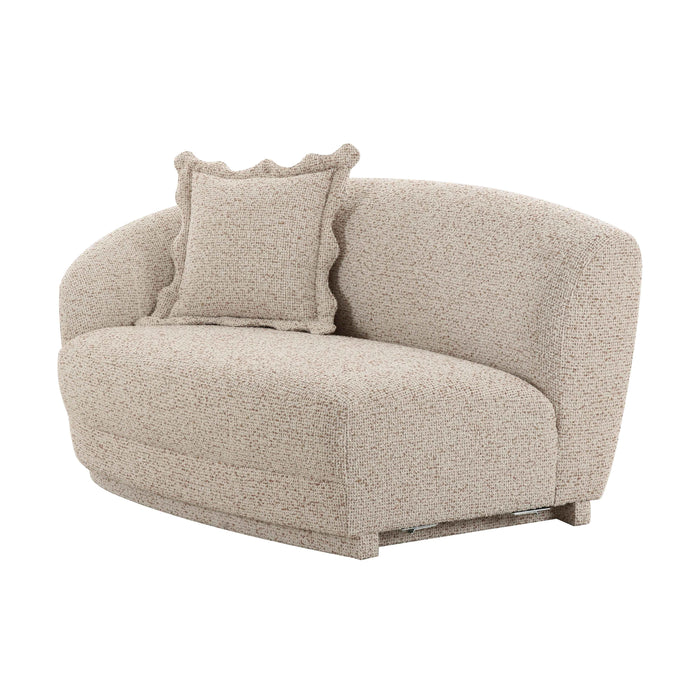 Marion Two-Tone Textured Boucle Loveseat - LAF - Home And Beyond