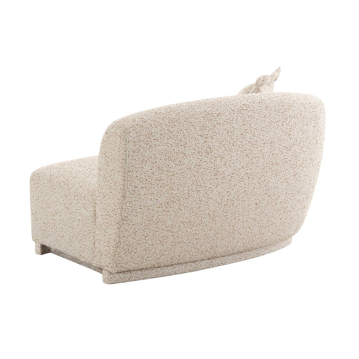 Marion Two-Tone Textured Boucle Loveseat - LAF - Home And Beyond