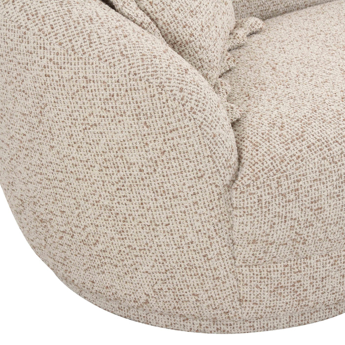 Marion Two-Tone Textured Boucle Loveseat - LAF - Home And Beyond