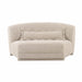 Marion Two-Tone Textured Boucle Armless Loveseat - Home And Beyond
