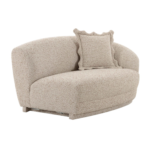 Marion Two-Tone Textured Boucle Loveseat - RAF - Home And Beyond