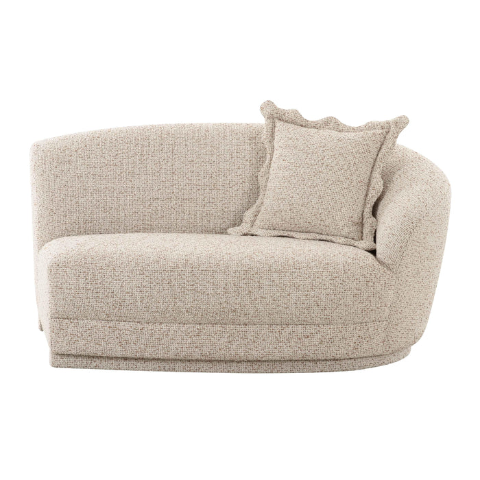 Marion Two-Tone Textured Boucle Loveseat - RAF - Home And Beyond