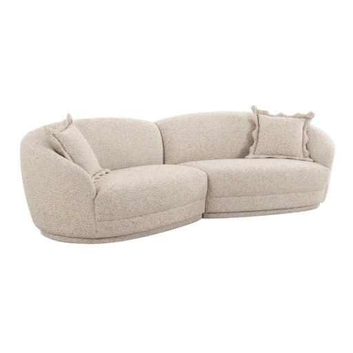 Marion Two-Tone Textured Boucle Sectional - Home And Beyond