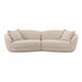 Marion Two-Tone Textured Boucle Sectional - Home And Beyond