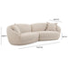 Marion Two-Tone Textured Boucle Sectional - Home And Beyond
