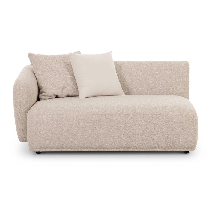 Sylvie Cream Boucle Left Arm 2-Seater Loveseat - Home And Beyond