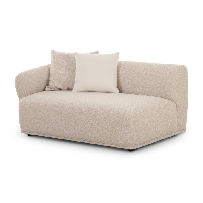 Sylvie Cream Boucle Left Arm 2-Seater Loveseat - Home And Beyond