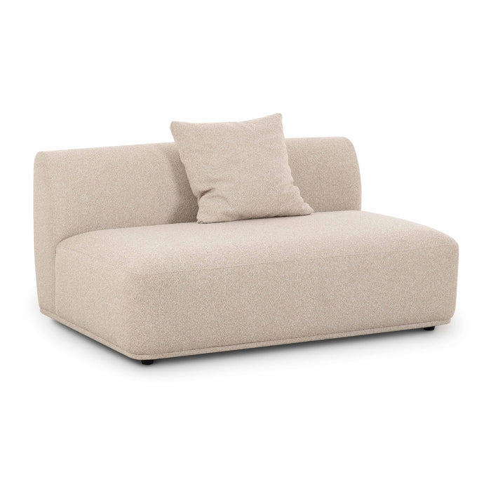 Sylvie Cream Boucle Armless 2-seater - Home And Beyond