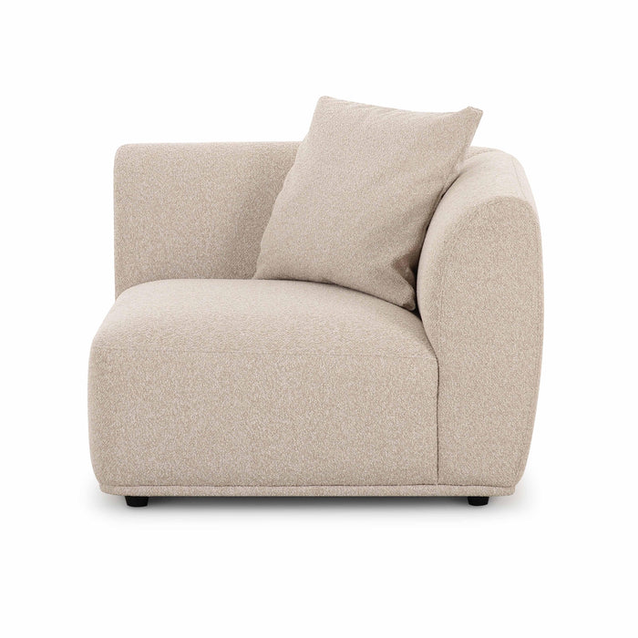 Sylvie Cream Boucle Corner Chair - Home And Beyond