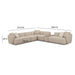 Sylvie Cream Boucle 6-Piece Large Sectional - Home And Beyond