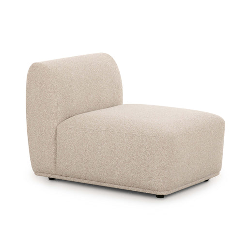 Sylvie Cream Boucle Armless 1-Seater - Home And Beyond