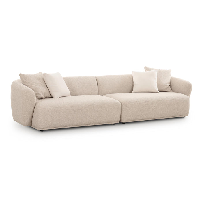 Sylvie Cream Boucle 4-Seater Sofa - Home And Beyond